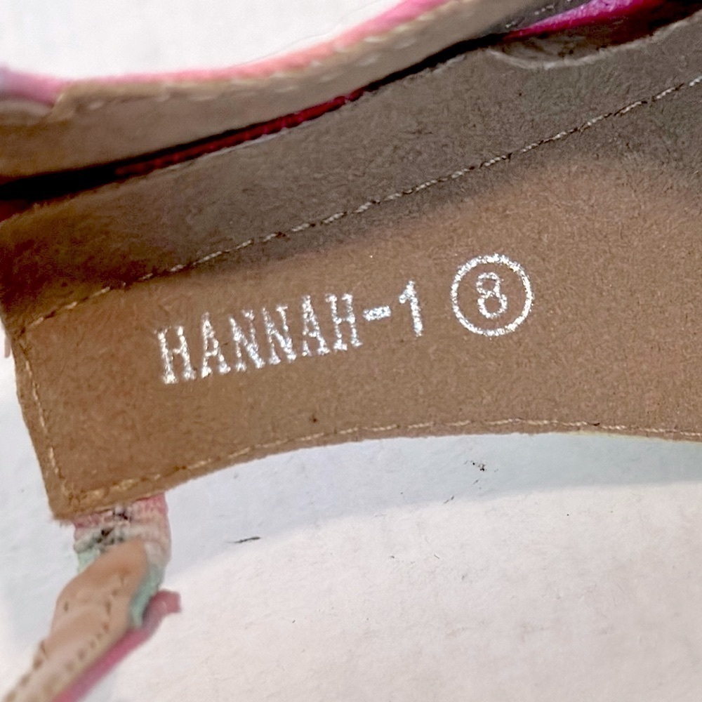 Top Moda Hannah tye dye block Heeled Sandals size 8 - Picture 11 of 12